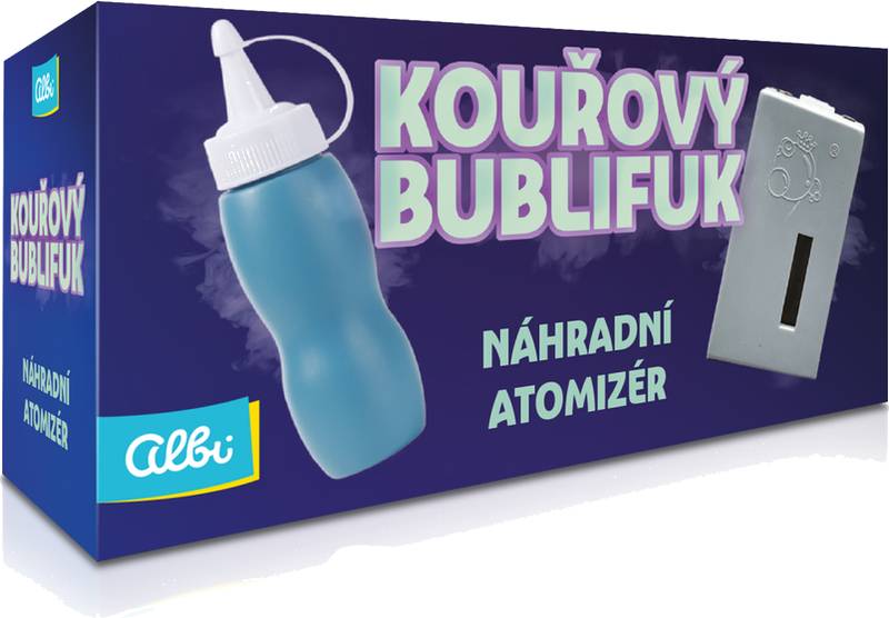 Kouřový bublifuk - Náhradní bublinová směs a atomizér
