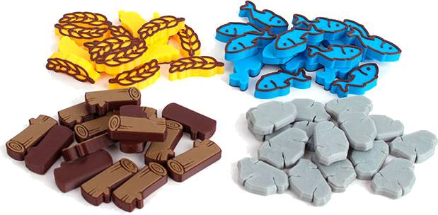 Naše osada - Žetony surovin Little Town – žetony surovin