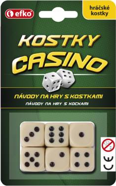 Hrací kostky Casino keramické