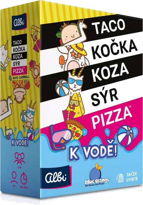 Taco, kočka, koza, sýr, pizza - K vodě