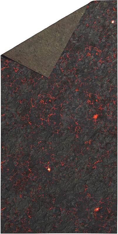 Oboustranná herní podložka 6'x3' (183 x 91cm) - různé motivy Varianta: Hell on Earth and Swamp