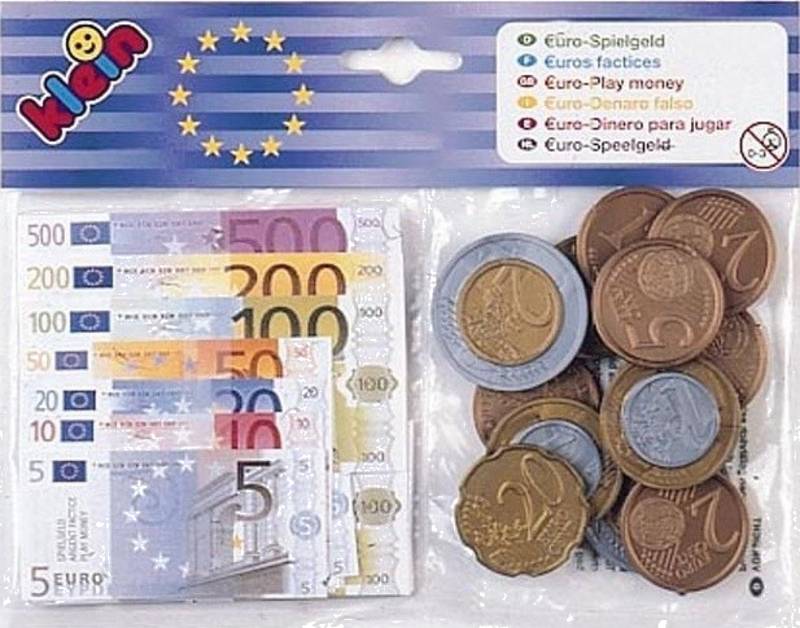 Klein 9612 dětské peníze euro - bankovky a mince