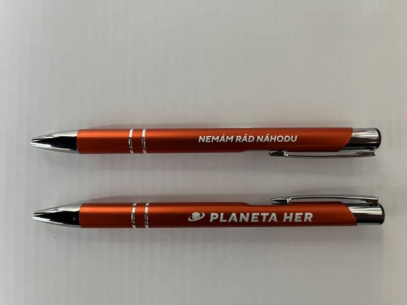 Propiska Planeta her - Nemám rád náhodu - oranžová