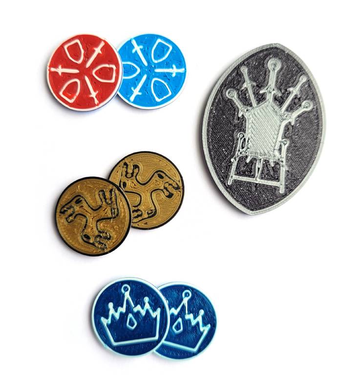 Hra o trůny LCG - plastové žetony