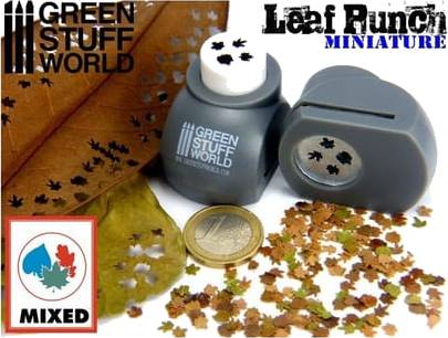 Razidlo Miniature Leaf Punch, různé typy (menší)