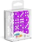 Dice Set Translucent Purple - D6 16mm (12x)