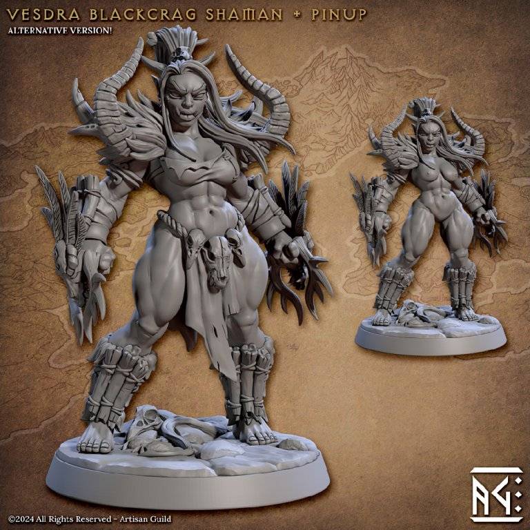 Orc - Vesdra - Blackcrag Shaman Orc Barbarians