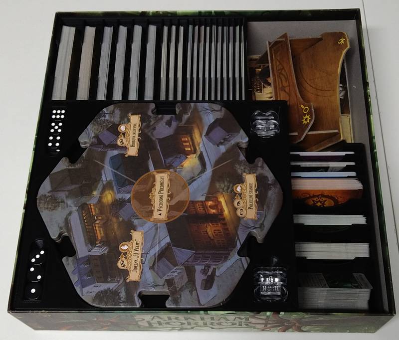 Arkham Horror Insert (černý, 91653) NENÍ HRA!