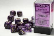 Dice Set Vortex Purple/Gold 16mm d6 (12x)
