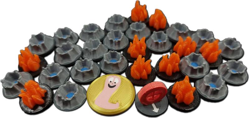 Worms: Desková hra - 3D Upgrade pack - plastové žetony Worms: The Board Game - 3D Upgrade pack - plastové žetony