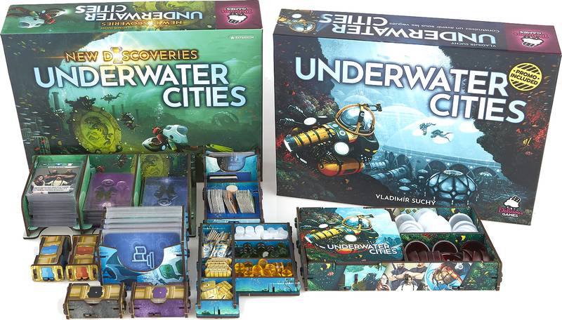 Insert: Underwater Cities + expansion UV Print (ERA89235) NENÍ HRA! UV insert: Podmořská města + rozšíření