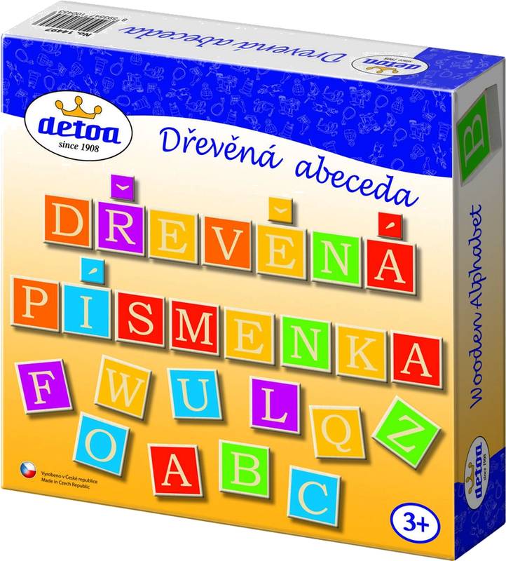 Dřevěná ABECEDA výuková