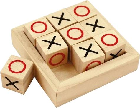 Dřevěné piškvorky kostky