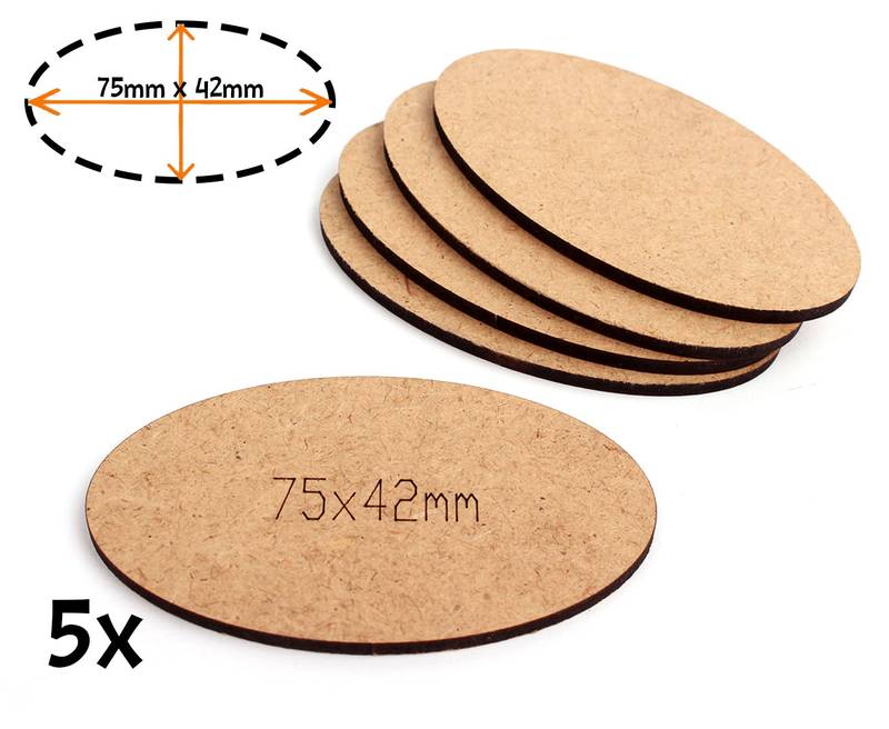 Podstavce oválné - 75 x 42mm Podstavce / Base