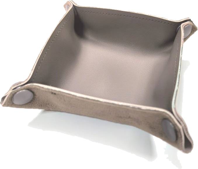 Rozkládací koženková miska cca 10 x 10 cm (10 barev) Barva: Světle hnědá NENÍ HRA!