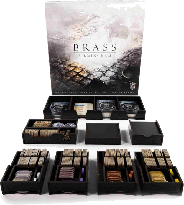 Dřevěný pořadač pro Brass Birmingham (Kraken)