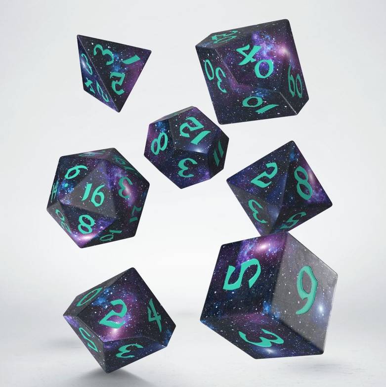 Full Art Dice Set: Stardust - sada 7 kostek