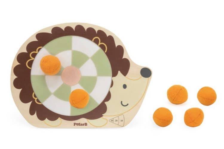 Viga Polar B dřevěná hra Hod do cíle kuličkou Ježek