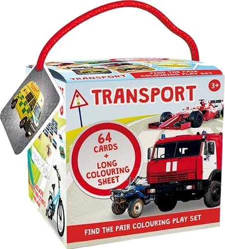 Doprava - Pexeso na cesty s omalovánkami