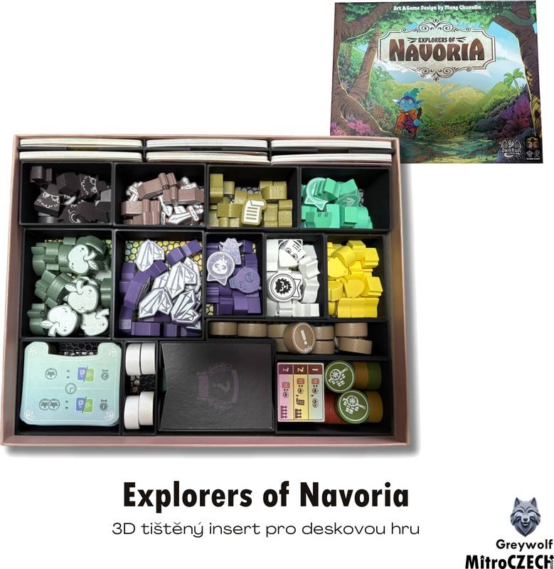 Explorers of Navoria - insert pro hru Barva: Černá