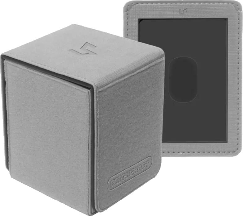 Ultra PRO Patchcraft Alcove Flip deck box – šedý