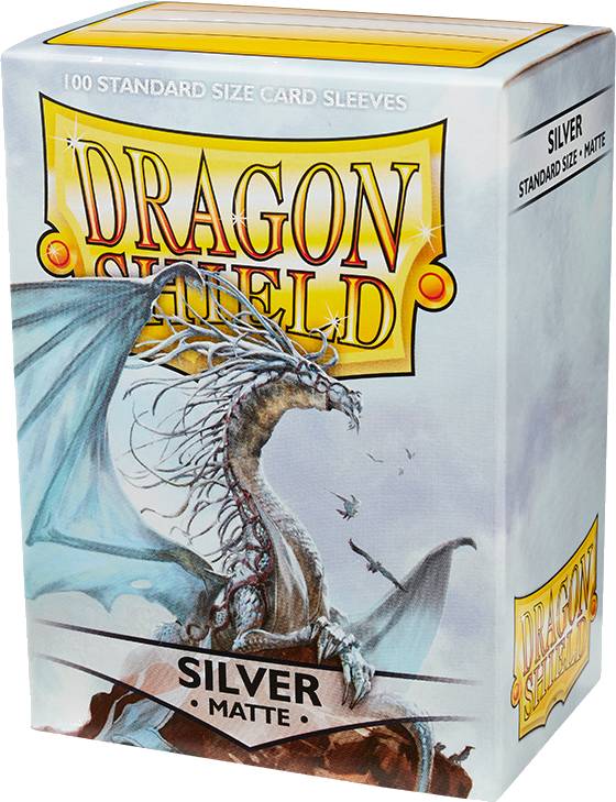 Ochranné obaly na karty Dragon Shield - Standard Sleeves Matte Silver (100 ks)