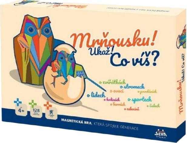 Společenská magnetická hra Mrňousku! Ukaž!, co víš?