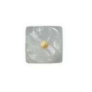 Šestistěnná kostka (K6) - perleťová bílá (12 mm)