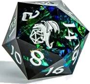 Sharp Edge Resin 55mm D20 - Black