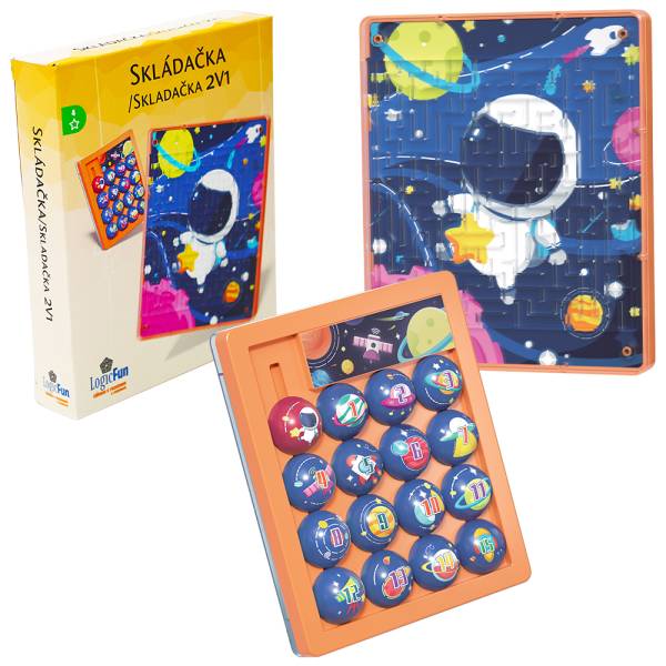 Hlavolam Huarong Road 4. - modrý