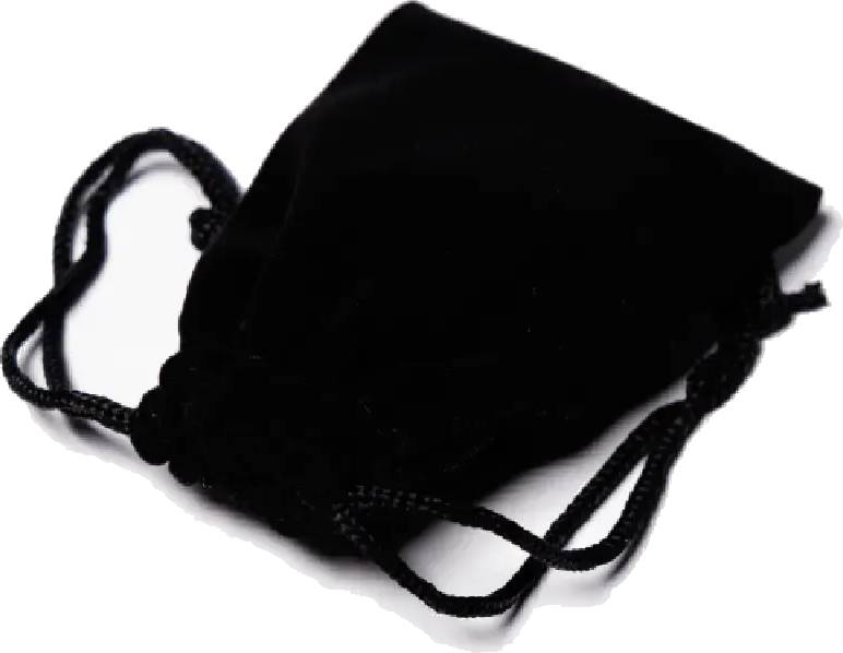 Mini pytlík na kostky a žetony - černý