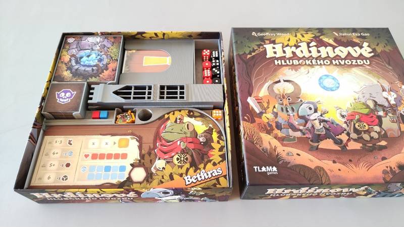 Hrdinové Hlubokého Hvozdu - Insert + mini dice tower (černý, 0040) NENÍ HRA! Insert: Explorers of the Woodlands + mini dice tower