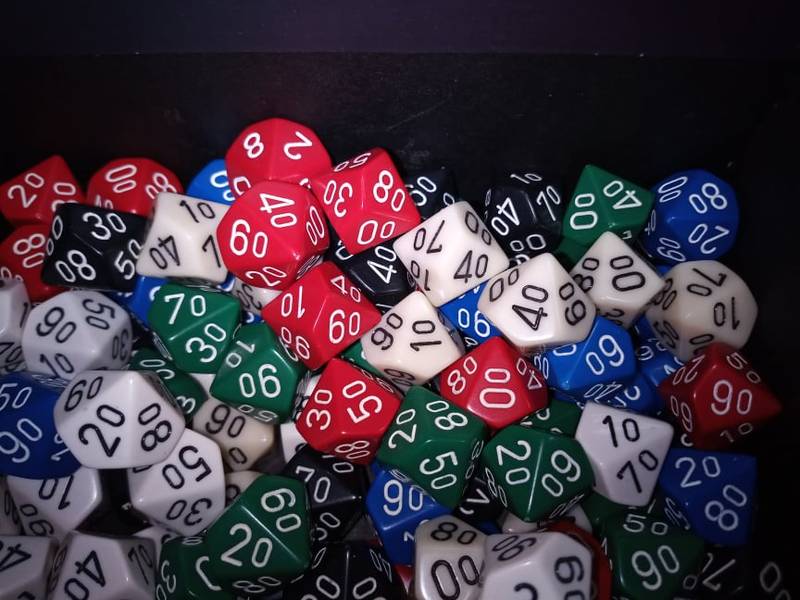 Kostka D10 procentuální jednobarevná - 29411