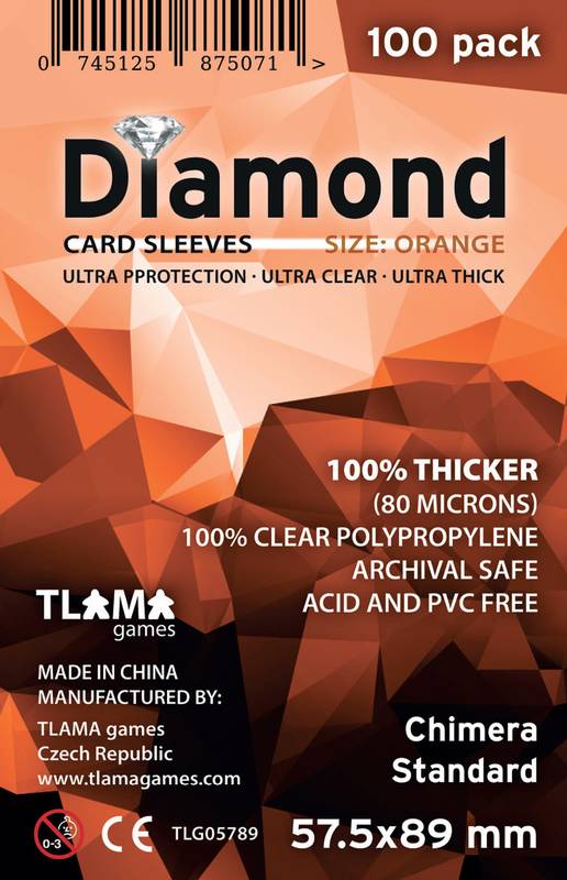 Obaly na karty Diamond Orange: Chimera Standard (57,5x89 mm)