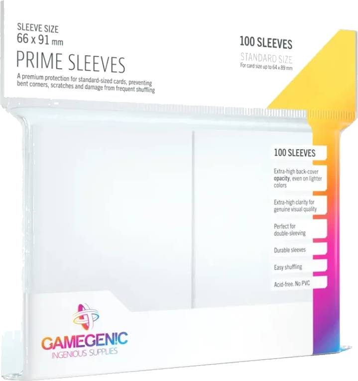100 Gamegenic Prime Obalů (Bílé)