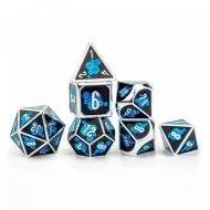 Blue Gears Solid Gear Dice Set Steampunk Themed (7)