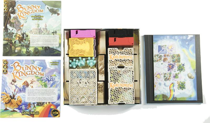 Králíkovství + In the Sky - insert pro hru Barva: Vícebarevná, Barevné komponenty hráčů: Ano, + rozšíření: Ano