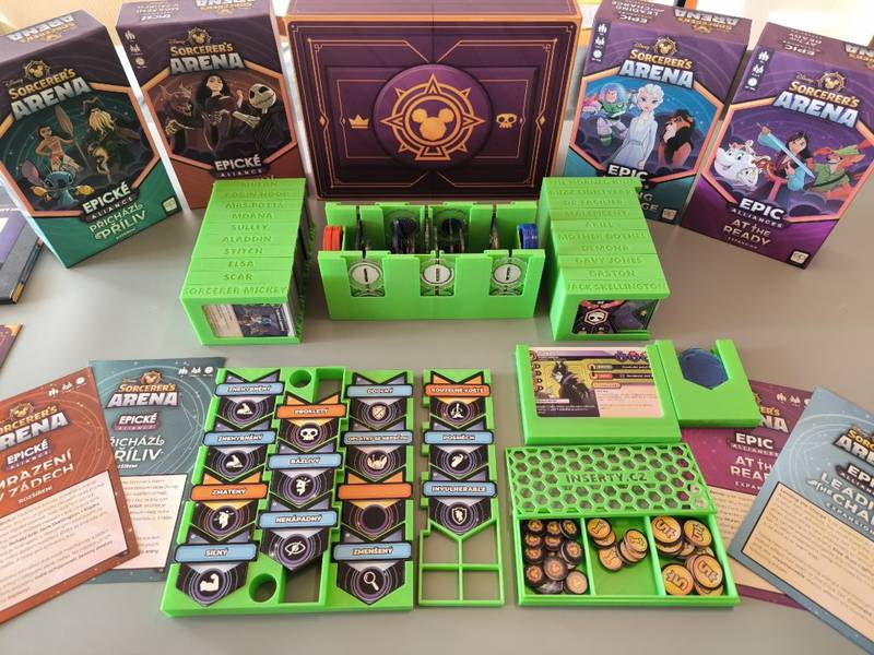 Disney Sorcerer's Arena: Epické aliance + 4 rozšíření - Insert (0047) NENÍ HRA! Insert: Disney Sorcerer's Arena: Epic Alliances Core Set + 4 expansions