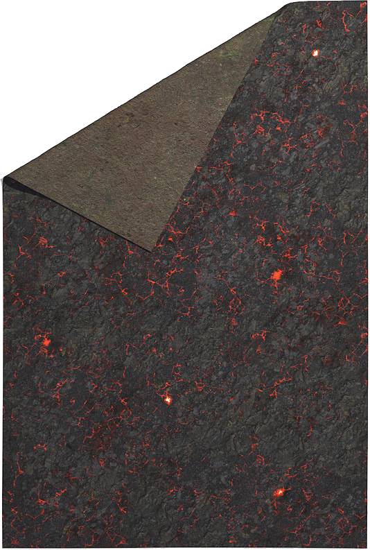 Oboustranná herní podložka 6'x4' (183 x 122cm) - různé motivy Varianta: Hell on Earth and Swamp (+brašna zdarma)