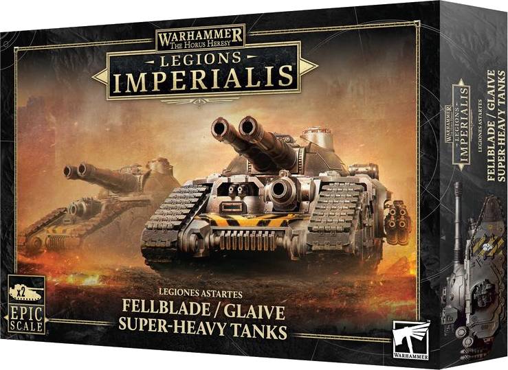 Warhammer The Horus Heresy - Legions Imperialis: Fellblade / Glaive Super-heavy Tanks - Epic Scale