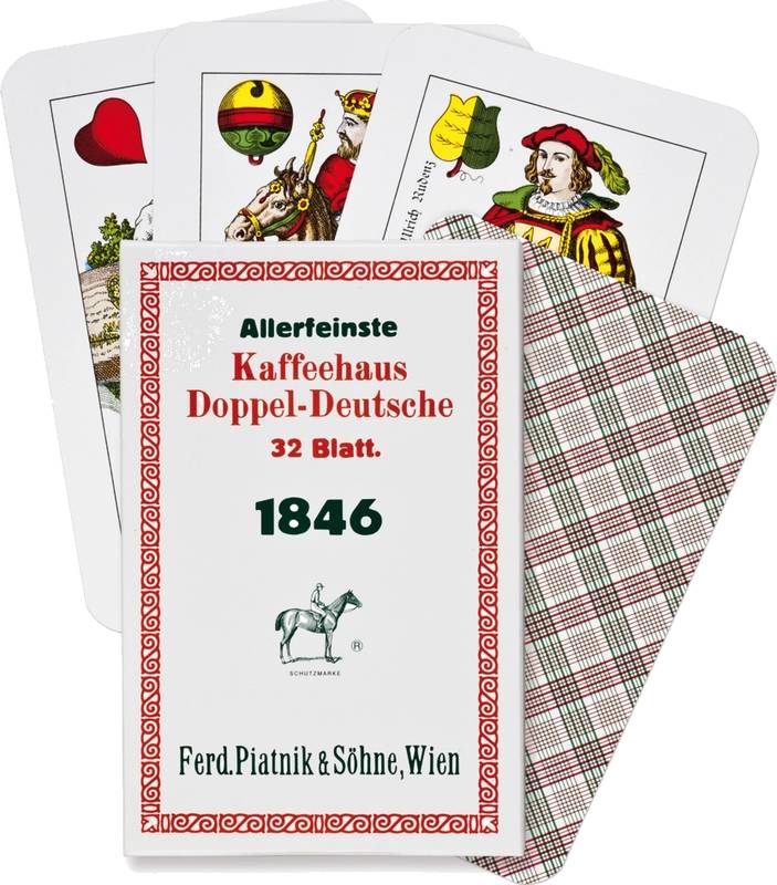 Karty mariášové d.d. Kaffeehaus 1846, 32 listů