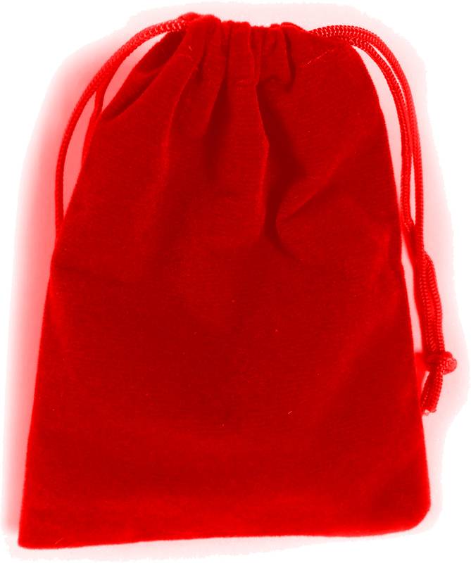 Semišový pytlík 9 x 12 cm (13 barev) Barva: Červená
