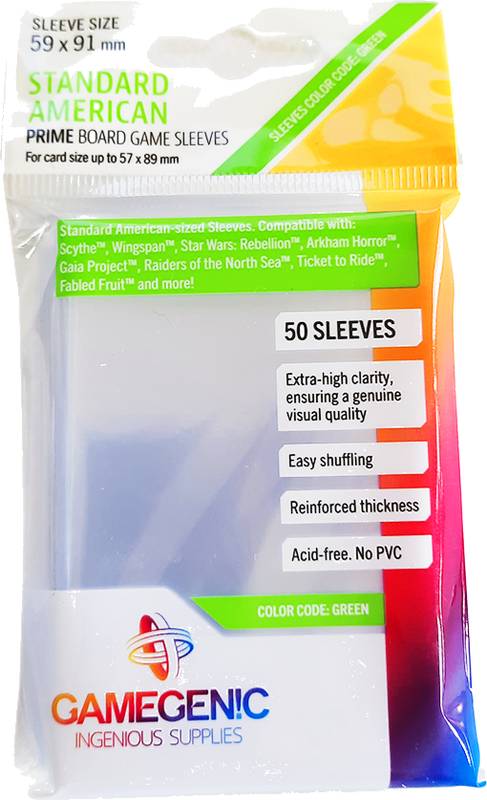 Obaly na karty Gamegenic - Prime Standard American - 59 x 91 mm 50 ks