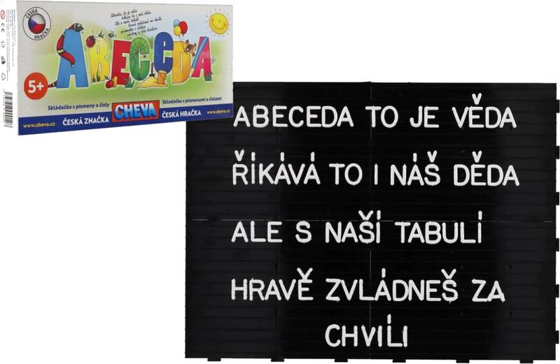 Abeceda - Skládačka s písmenky a čísly