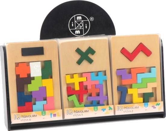 Hlavolam - tvary - více druhů