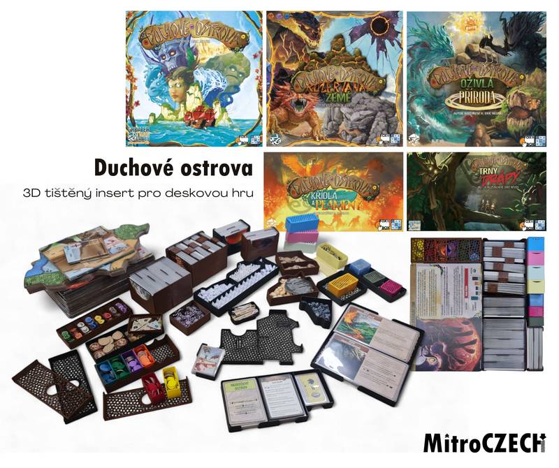 Duchové ostrova + Oživlá příroda - insert pro hru Barva: Barevná, Oživlá příroda: Kompletní insert 12/2024