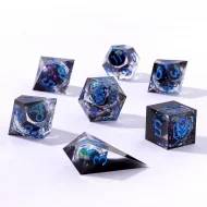 Sharp Edge Liquid Core RPG Dice Set - Alt Earth