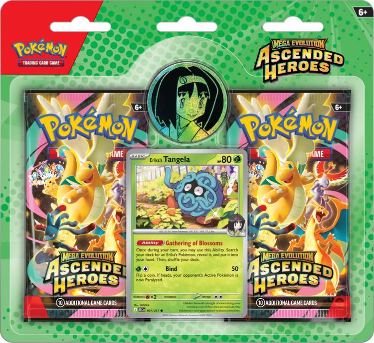 Asmodeé Pokémon TCG: Mega Evolution - Ascended Heroes Erika 2-Pack Blister
