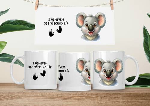 Hrneček čumáček 330ml porcelán Koala