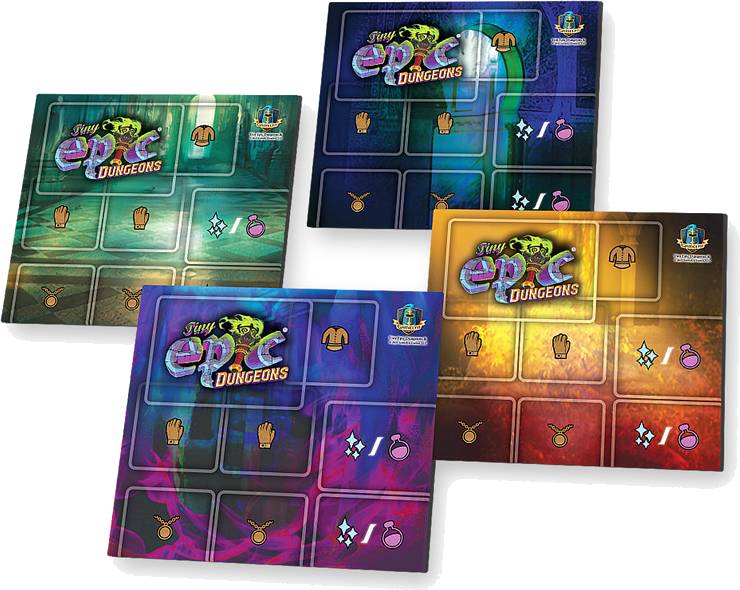 Tiny Epic Dungeons: 4 Pack Player Mats